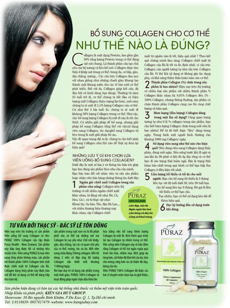 bổ sung collagen